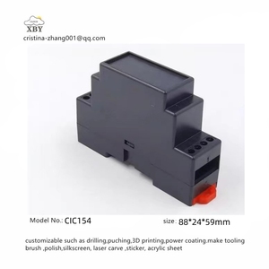 Empresa de moldes Abs Plástico <span class=keywords><strong>Din</strong></span> Rail Terminal Carcasa Suministro Terminal eléctrico Conector Bloque Caja 88*24*59mm CIC154 - Product Image 3
