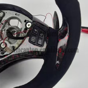 Volante de Fibra de Carbono Forjado con Alcántara Perforada, Producto Nuevo y Popular para BMW E90, Material de Cuero, Venta Directa de Fábrica - Product Image 6