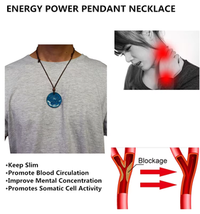 Moda mejor precio Emf negativo Ion Quantum collar ciencia Bio disco vidrio colgante energía escalar energía Quantum Chi 2 colgante - Product Image 6