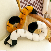 Gants en peluche Patte de Tigre et Patte de Dinosaure, Design Tendance, Cadeau Décontracté pour Enfants, Coton Spandex, Quatre Saisons