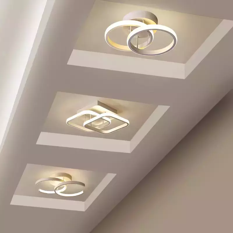 2023 Modern Nordic Light Fixtures Pop Square Acrylic Lamp Ceiling Home Decoration Hallway Corridor Led Ceiling Light · image 4
