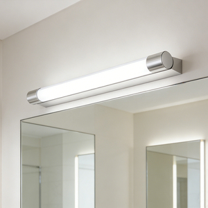 Applique murale LED moderne pour salle de bain, chromée, étanche IP44, élégante, pour éclairage au-dessus du miroir - Product Image 4
