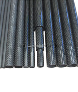 Poste de fibra de carbono Parasol telescópico Outrigger Filamento Winding Pole Mast Pole 30mm Tubo de tubo redondo de fibra de carbono 2M - Product Image 2