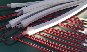 Tira de Luz LED de Neón <span class=keywords><strong>para</strong></span> Gabinete, Super Delgada, Sin Puntos, 4mm 4x8mm 4x4mm 4x10mm, DC24V, Cortable, con Conector Dupond - Product Image 3