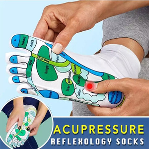 Chaussettes de massage des pieds à cinq doigts SR-M164, acupression, réflexologie, <span class=keywords><strong>acupuncture</strong></span> - Product Image 2