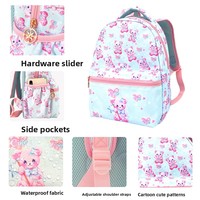 Sac à dos pour enfants Kawaii Dinosaure Licorne Ours, sac d'école imperméable pour garçons et filles, sac à dos préscolaire
