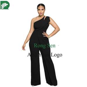 Combinaison sans manches à jambe droite et à taille haute avec <span class=keywords><strong>suspension</strong></span> à une épaule - Product Image 2