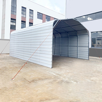 [Stock US] Garage métallique 20 x 30 pieds, robuste, thermolaqué, abri de voiture étanche avec toit en pente, livraison rapide depuis les États-Unis, MOQ 1 unité