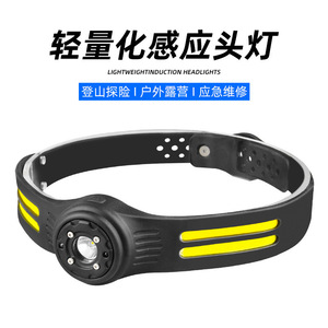 Linterna Frontal LED COB Recargable, con Batería, Regulable, Portátil, para Actividades al Aire Libre - Product Image 4