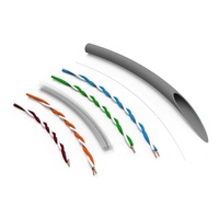 Alta calidad azul insensible sólido Cat5e Cat6 Cat6a UTP Ethernet LAN Cable 100M 305m Cables de comunicación