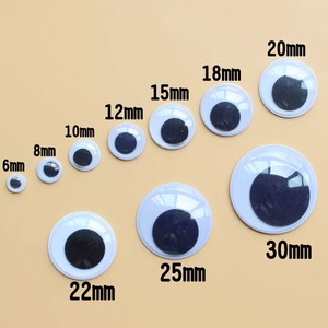 <span class=keywords><strong>Ojos</strong></span> Móviles de Plástico Negro para Manualidades, <span class=keywords><strong>Ojos</strong></span> Googly de Plástico en Varios Tamaños, Accesorios para Muñecos de Animales - Product Image 3