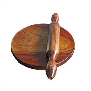 Attractive Design Wooden Roti <b>Rolling</b> Board Round Shape Customized Size Chakla And Belan By Home Arts - Product Image 1