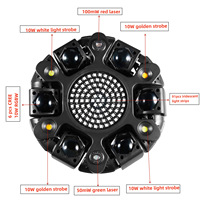 Barre laser LED professionnelle à 6 bras, tête mobile, RGBW, stroboscope, effet hybride 3 en 1, éclairage de scène DMX512 pour discothèque, DJ, soirée