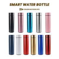 Personalizado 500ml 1L viaje Digital Termos termo grado alimenticio 304 Acero inoxidable Led Pantalla de temperatura inteligente termo botella
