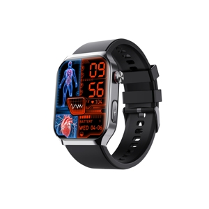 Montre connectée DF F700PRO BT Inteligeall ECG, moniteur de santé, pression artérielle, oxygène sanguin, étanche IP68, température - Product Image 1