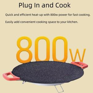 Poêle électrique multifonction portable avec revêtement en poudre, idéale pour la cuisson et la friture - Product Image 3