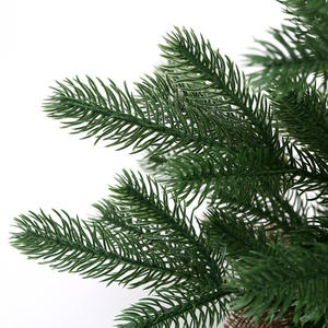 Fausses plantes <span class=keywords><strong>en</strong></span> <span class=keywords><strong>pot</strong></span> épicéa vert Premium artificiel à feuilles persistantes Mini table écologique arbre <span class=keywords><strong>de</strong></span> Noël <span class=keywords><strong>de</strong></span> haute qualité - Product Image 3