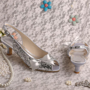 Scintillio dell'oro Slingback <span class=keywords><strong>Sandali</strong></span> per la Cerimonia Nuziale - Product Image 6