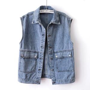 2025 Trend Storm International Station Chaleco <span class=keywords><strong>de</strong></span> mezclilla para mujer, estilo llamativo <span class=keywords><strong>de</strong></span> Venta caliente - Product Image 5
