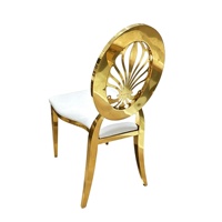 Chaises de banquet empilables de qualité hôtelière, modernes et dorées de qualité supérieure