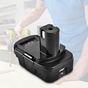 Adaptador Convertidor de Batería RYOBI para Herramientas Eléctricas Dewalt 20V y <span class=keywords><strong>Milwaukee</strong></span> <span class=keywords><strong>M18</strong></span> 18V, Convertidor DM18RL DM20ROB con USB - Product Image 2