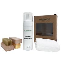 Kit de nettoyage de chaussures multifonctionnel de vente chaude nettoyant pour baskets enlever les taches de chaussures 150 ml nettoyant en mousse pour chaussures