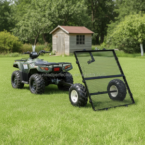 Heavy-Duty 1000 LBS Capacidad Acero Plano ATV Cart Dump Trailer Personalizable Atv Trailer Wagon para motocicletas y ATV - Product Image 5