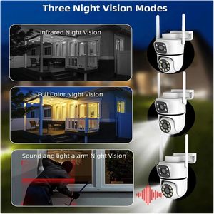 Caméra de sécurité PTZ Tuya 8MP à double objectif, extérieure, 4K HD, double écran, <span class=keywords><strong>surveillance</strong></span>, caméras WiFi 2.4G et 5G avec vision nocturne couleur - Product Image 6