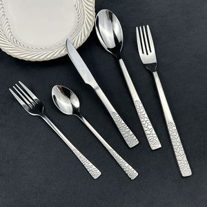 Ensemble de couverts de mariage haut de gamme de 24 pièces, fourchettes, cuillères, boîte en bois dorée, couverts en acier inoxydable - Product Image 4