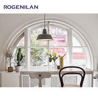 Ventanas de Aluminio Personalizadas ROGENILAN en Forma Redonda/Rectangular/Triangular/de Línea Costera/Arqueada