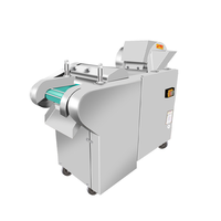 Nieuwe elektrische groentesnijmachine, automatische groentesnijder, -schaaf en -blokjesmachine voor voedselverwerking