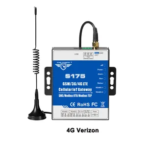 Bearking — passerelle 2x modèle S175, GSM 3G/4G LTE, appareil transportable, modbus rtu avec protocole mqtt RS232 à sans fil