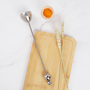 Ouvre-œuf en acier inoxydable de style français, ouvre-œuf pour œufs de riz glutineux, batteur à œufs, coupe-coquille d'œuf, usage domestique - Product Image 5