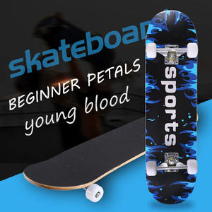 Skateboard de route en <span class=keywords><strong>bois</strong></span> d'érable à 7 couches, Skateboard personnalisé, taille à quatre roues, Double inclinaison - Product Image 5