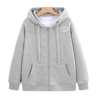 Ventes en gros de sweats à capuche à fermeture éclair de haute qualité et de poids lourd, impression personnalisée du logo de votre propre marque, sweat à capuche à fermeture éclair pour hommes