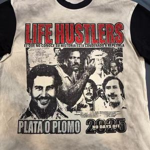 T-shirt da <span class=keywords><strong>Uomo</strong></span> Oversize Hot Diamond Designer LH, Stile Vintage Acid Wash, Popolare Marca Lifes Hustlers - Grande Successo! - Product Image 4