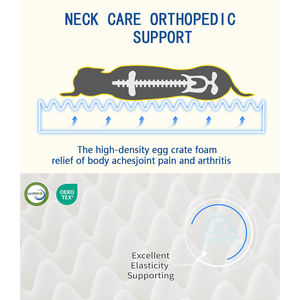 Cama ortopédica grande para perros, caja de huevos ecológica, cubierta extraíble lavable de espuma, forro impermeable sólido, soporte inferior para mascotas - Product Image 5