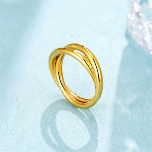 Anillos de Dedo Dobles de Acero Inoxidable a Prueba de Agua para Mujer - Product Image 3