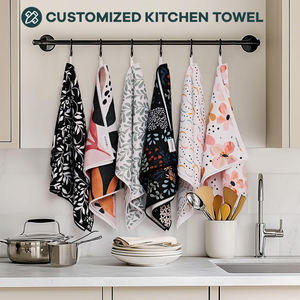 थोक वफ़ल बुनाई कपास कस्टम रसोई तौलिया थोक व्यक्तिगत रसोई तौलिया निर्माता पकवान तौलिए - Product Image 3