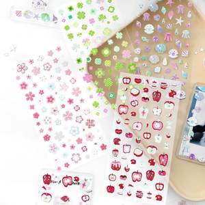 1 hoja por paquete de pegatinas Dawn and Twilight Apple Elements Handbook Nail Decoraciones - Product Image 1