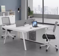 Meubles de bureau, studio, 6 places, cloison ouverte, bureau de travail en groupe, poste de travail modulaire, table de travail