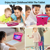 Tablette pour enfants K7 Pro 7 pouces Android 13 OS Tablettes Quad Core 2+32 Go Tablette de jeu pour l'éducation des enfants