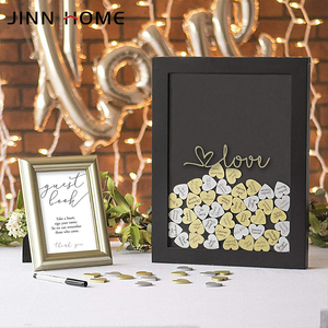 <span class=keywords><strong>Libro</strong></span> <span class=keywords><strong>de</strong></span> invitados <span class=keywords><strong>de</strong></span> boda alternativo con letrero 85 corazones y 2 cuadros <span class=keywords><strong>de</strong></span> marco <span class=keywords><strong>de</strong></span> cristal <span class=keywords><strong>de</strong></span> corazones grandes para iniciar sesión - Product Image 6