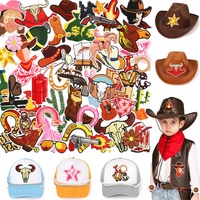 Muti-designs de haute qualité Dallas Cowboy Boot Iron on Hat Patchs pour chapeaux