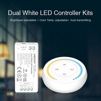Miboxer fut036sa kits de contrôleur led couleur unique rond 2.4g s1 sunrise rf contrôle de gradation à distance DC12-24V 12A PWM gradateur 12V