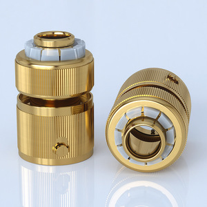 Guoma Ruixiang All Copper Water <b>Quick</b> <b>Connector</b> 1/2 Inch For Garden Irrigation Bulk Hose Coupling Easily Install - Product Image 1