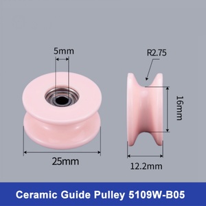 Roues de guidage en céramique solide 25*12,2 mm pour le tréfilage, longue durée de vie, certifiées ISO9001:2008, OEM disponible - Product Image 2