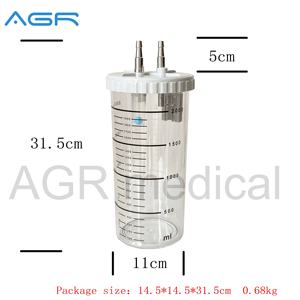 Botol isap medis 1L, botol sedot medis pasang di dinding, <span class=keywords><strong>unit</strong></span> kepala tempat tidur, botol sedot 1L - Product Image 4