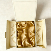 Boîte cadeau rigide à double porte de luxe, fabriquée en usine, avec logo en feuille d'argent/d'or, en carton écologique, fermeture magnétique