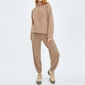 <span class=keywords><strong>Felpe</strong></span> con cappuccio in bianco del cotone di stile coreano 100 di <span class=keywords><strong>New</strong></span> <span class=keywords><strong>York</strong></span> pianura nessuna marca personalizzi la felpa oversize dello Zip di Sherpa 1/4 delle donne del cotone - Product Image 3